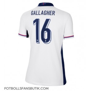 England Conor Gallagher #16 Replika Hemmatröja Damer EM 2024 Kortärmad